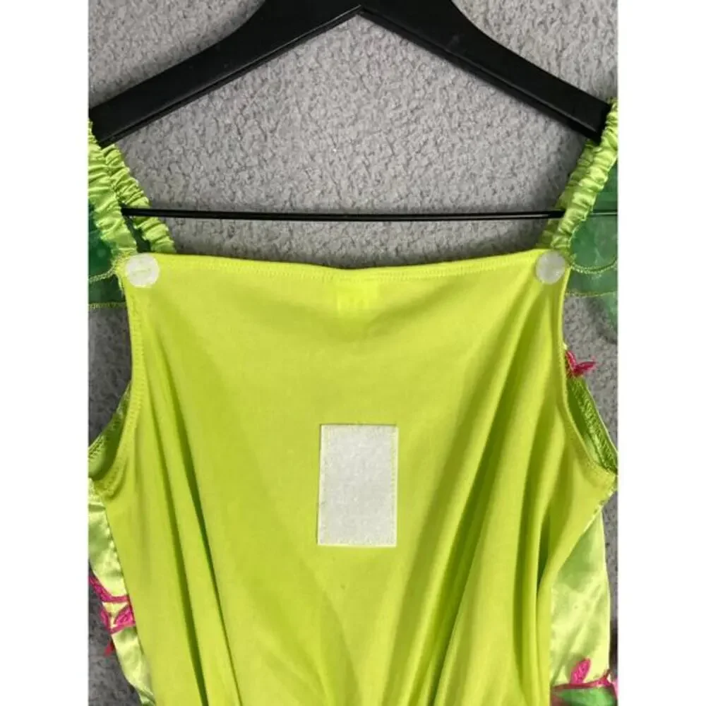 Disney Tinker Bell Green Fairy Costume Dress Girls Medium Party Princess Outfit - Picture 7 of 11
